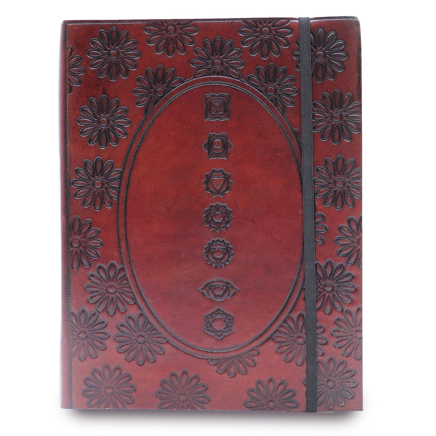 Medium notebook with elastic - Chakra Mandala