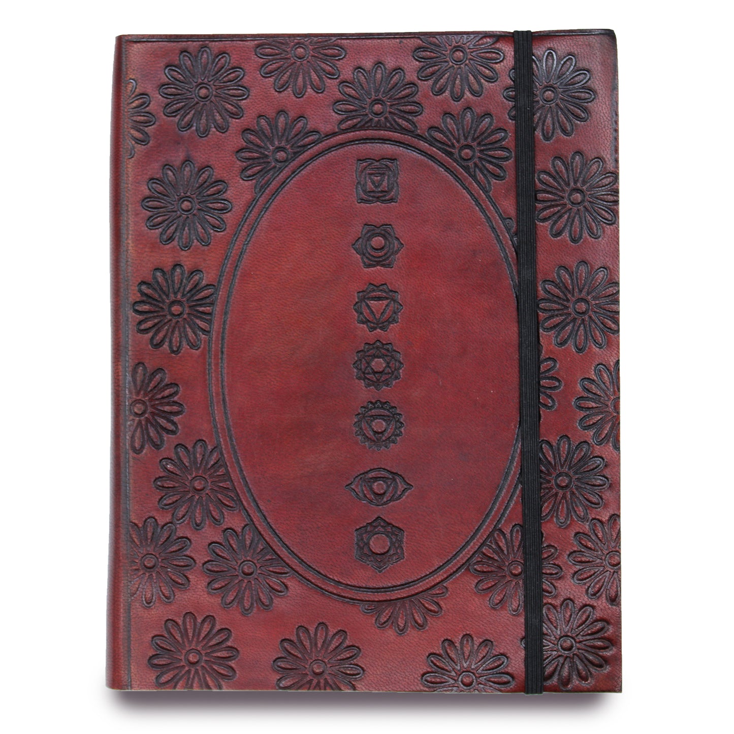 Medium notebook with elastic - Chakra Mandala