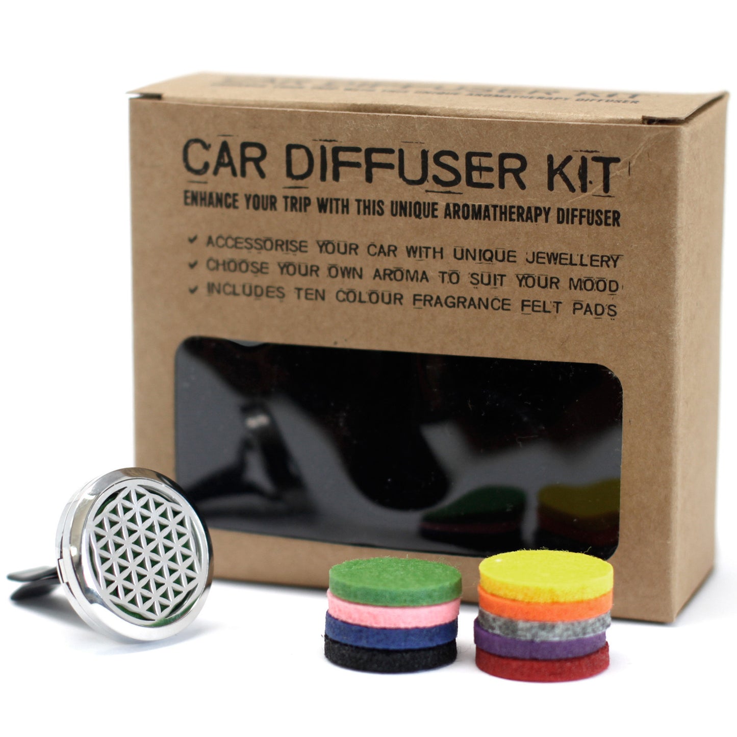 Car diffuser kit - La flor de la vida - 30mm