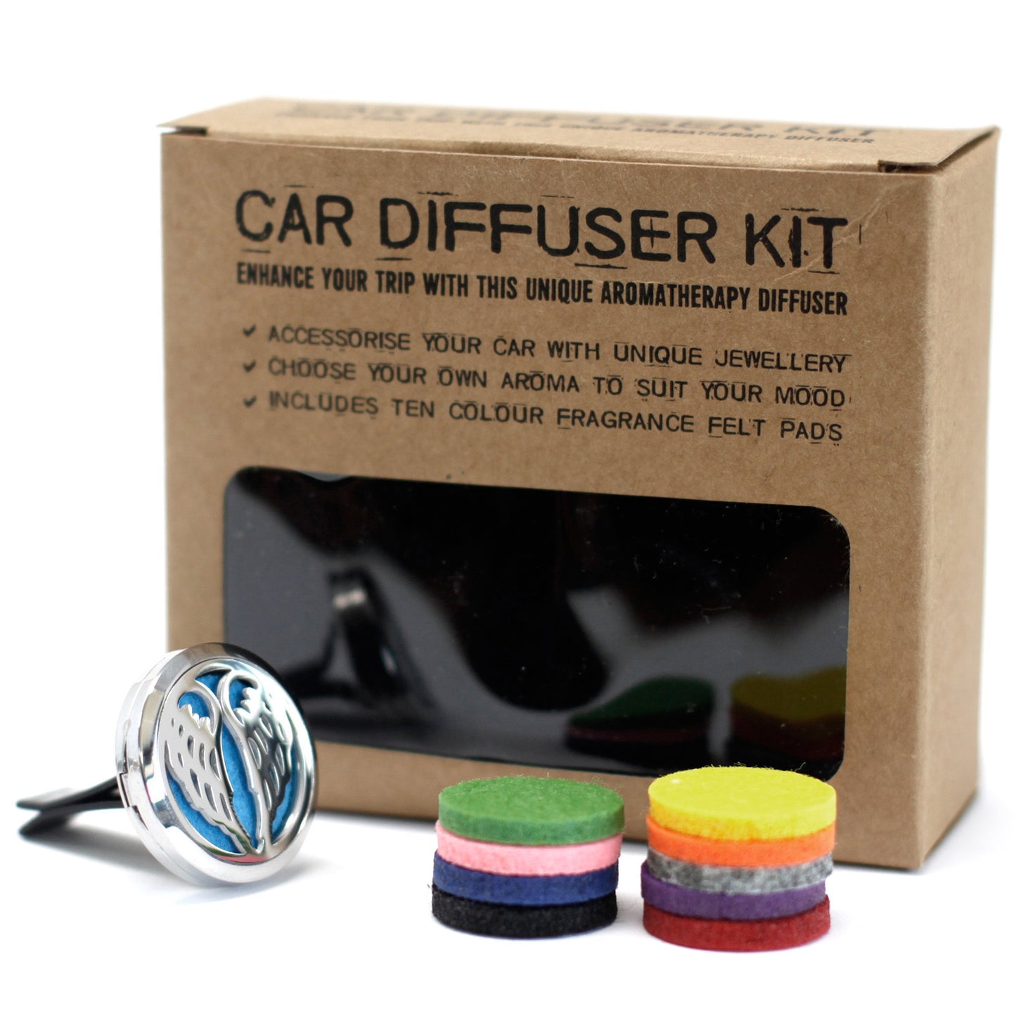 Car diffuser kit - Angel wings - 30mm