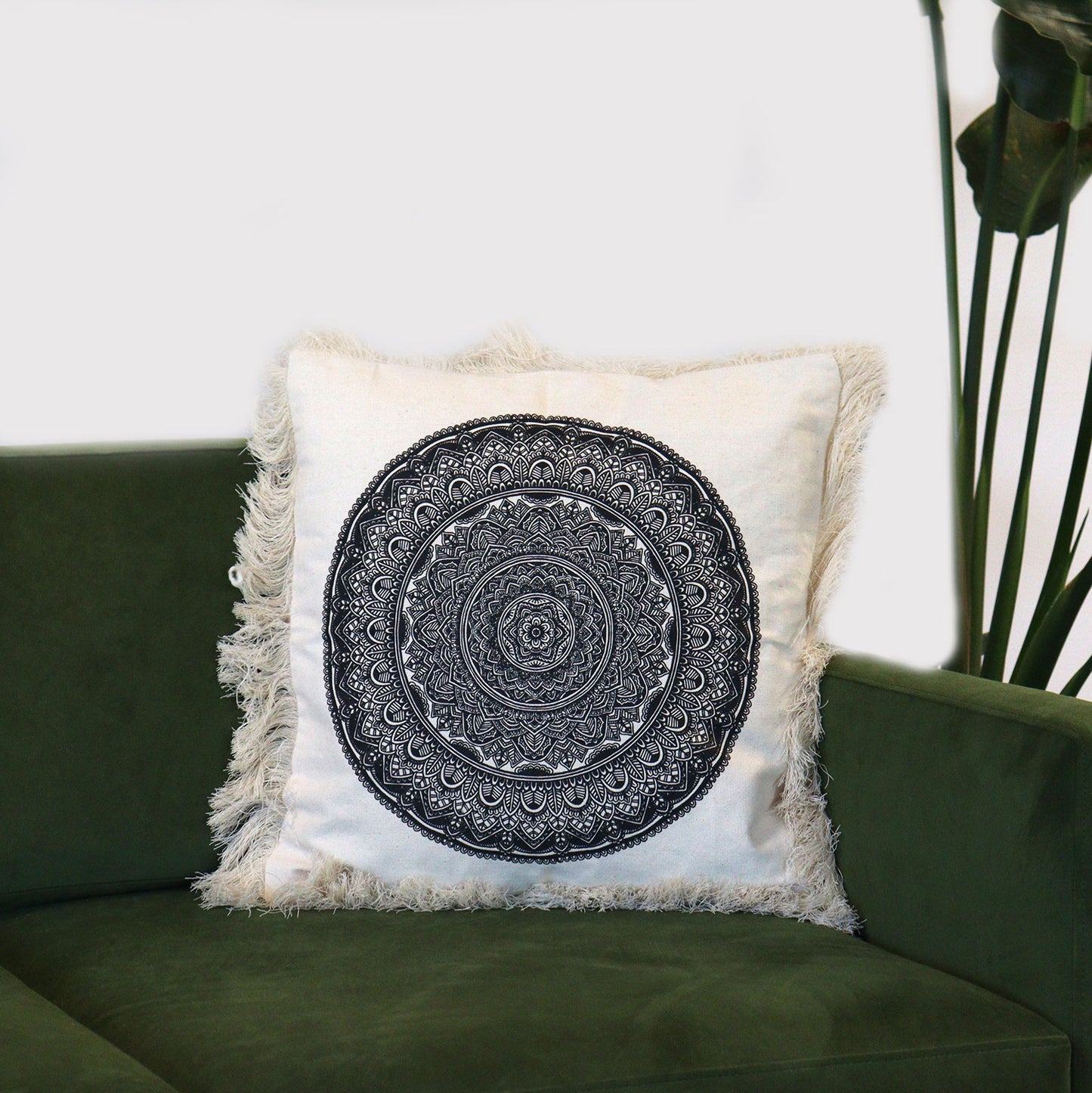 Costume traditionnel de mandala - 45x45cm - noir