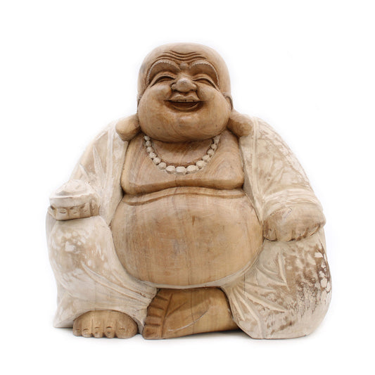 Bouddha Heureux - Blanchi 30cm