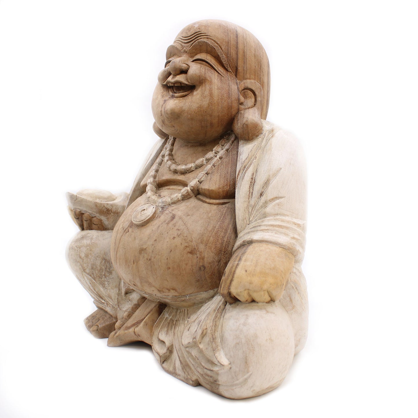 Happy Buddha - White 50cm