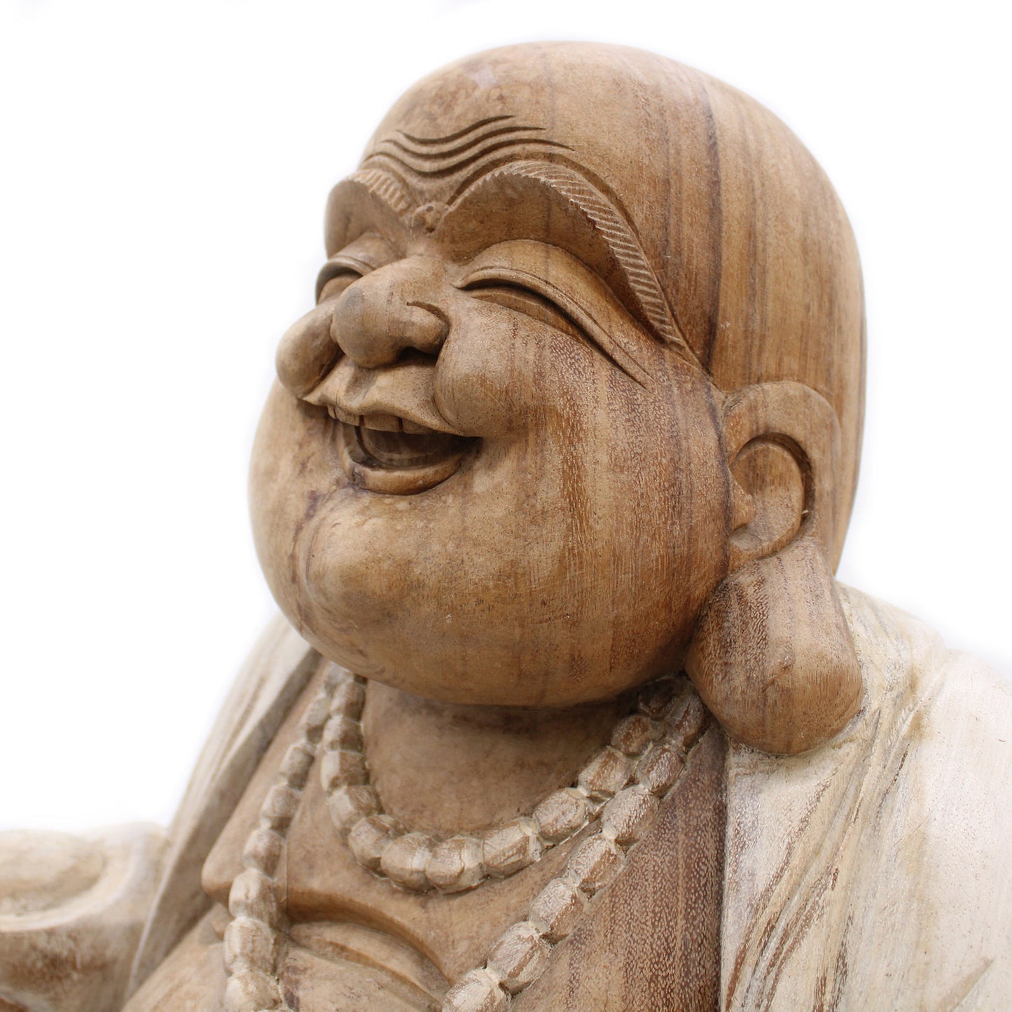 Happy Buddha - White 50cm