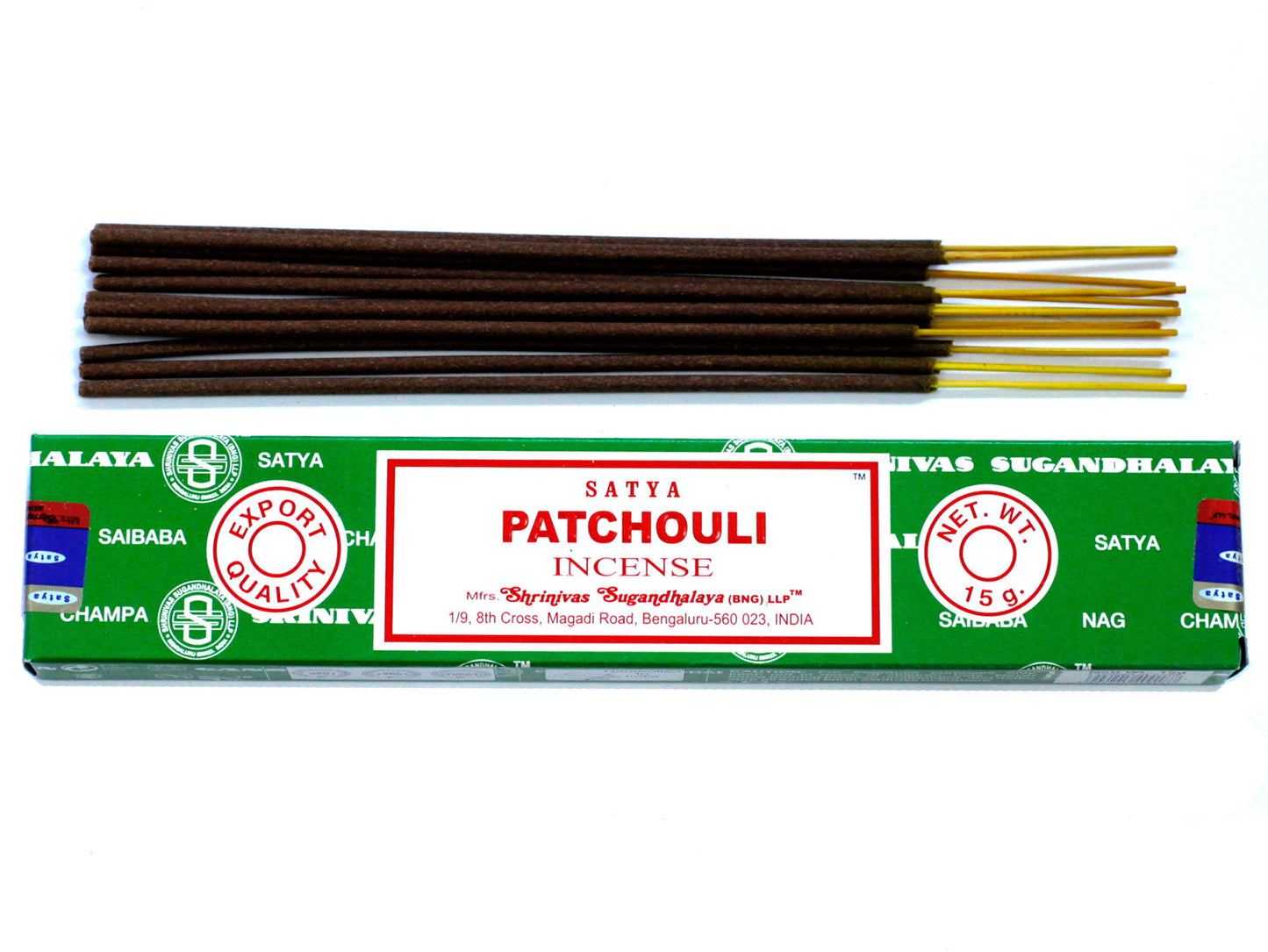 Varillas de Incienso Satya 15gm - Patchouli