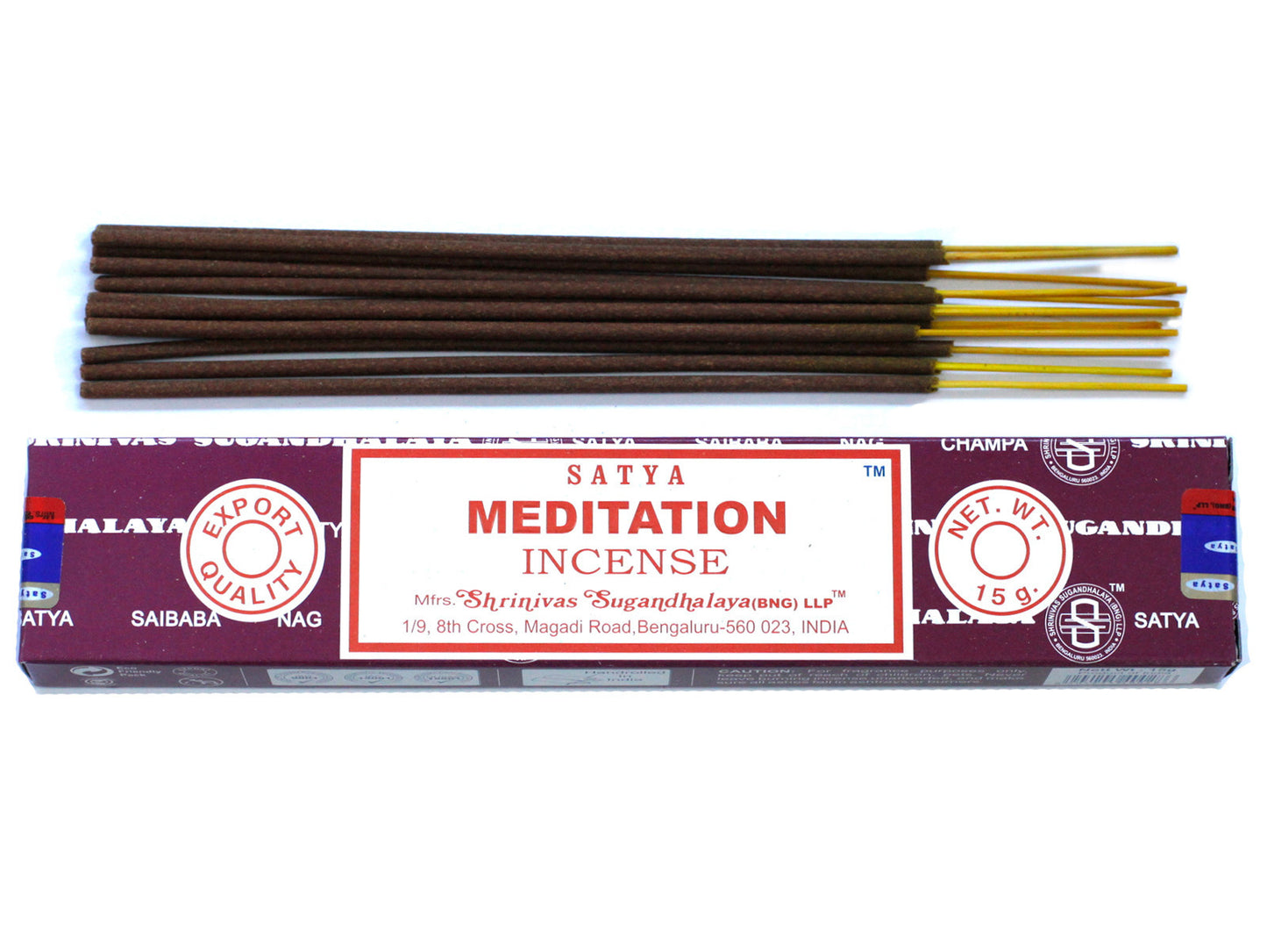 Bâtons d'encens Satya 15 g - Méditation