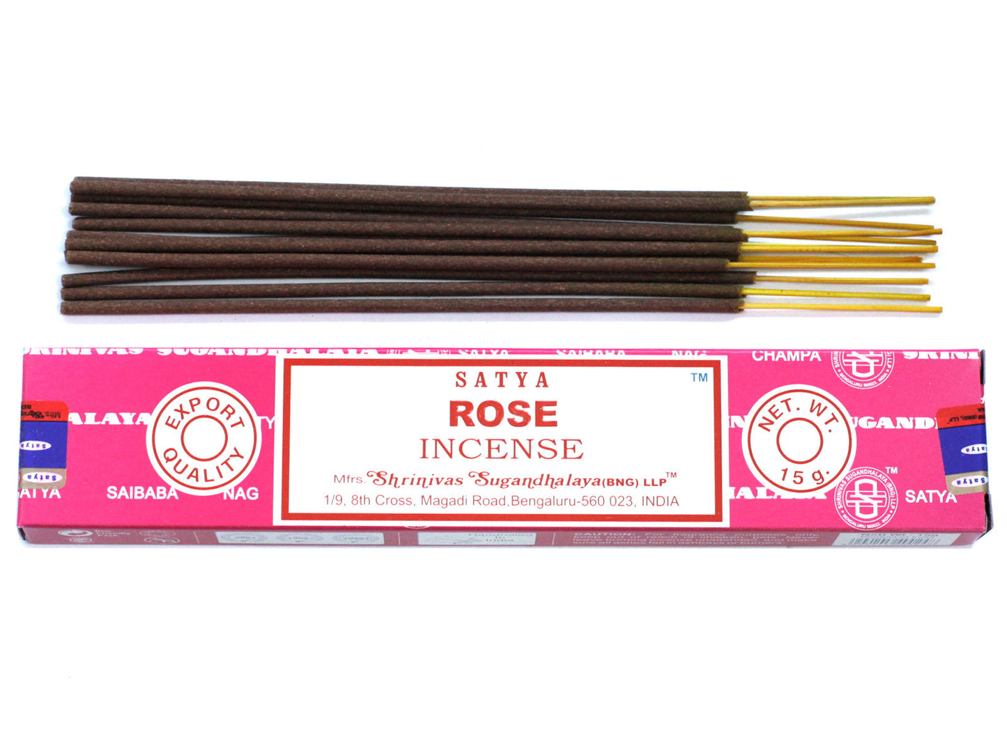 Bâtons d'encens Satya 15 g - Rose