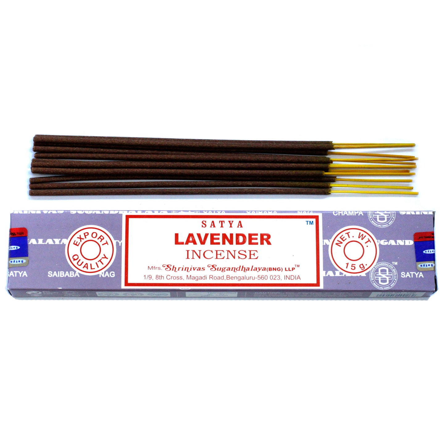 Bâtons d'encens Satya 15 g - Lavande