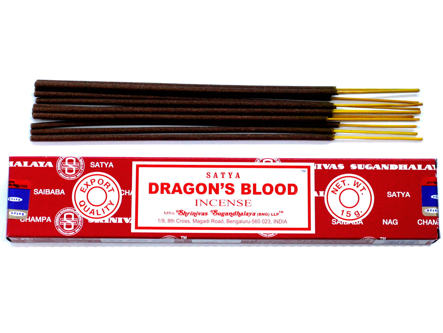 Bâtons d'encens Satya 15 g – Sang de dragon