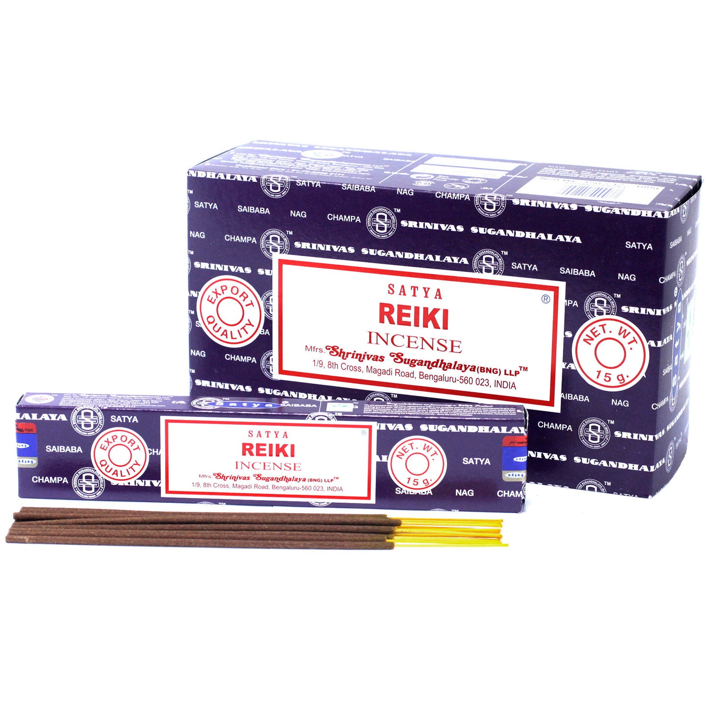 Bâtons d'encens Satya 15g - Reiki