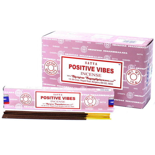 Bâtons d'encens Satya 15g - Vibrations positives