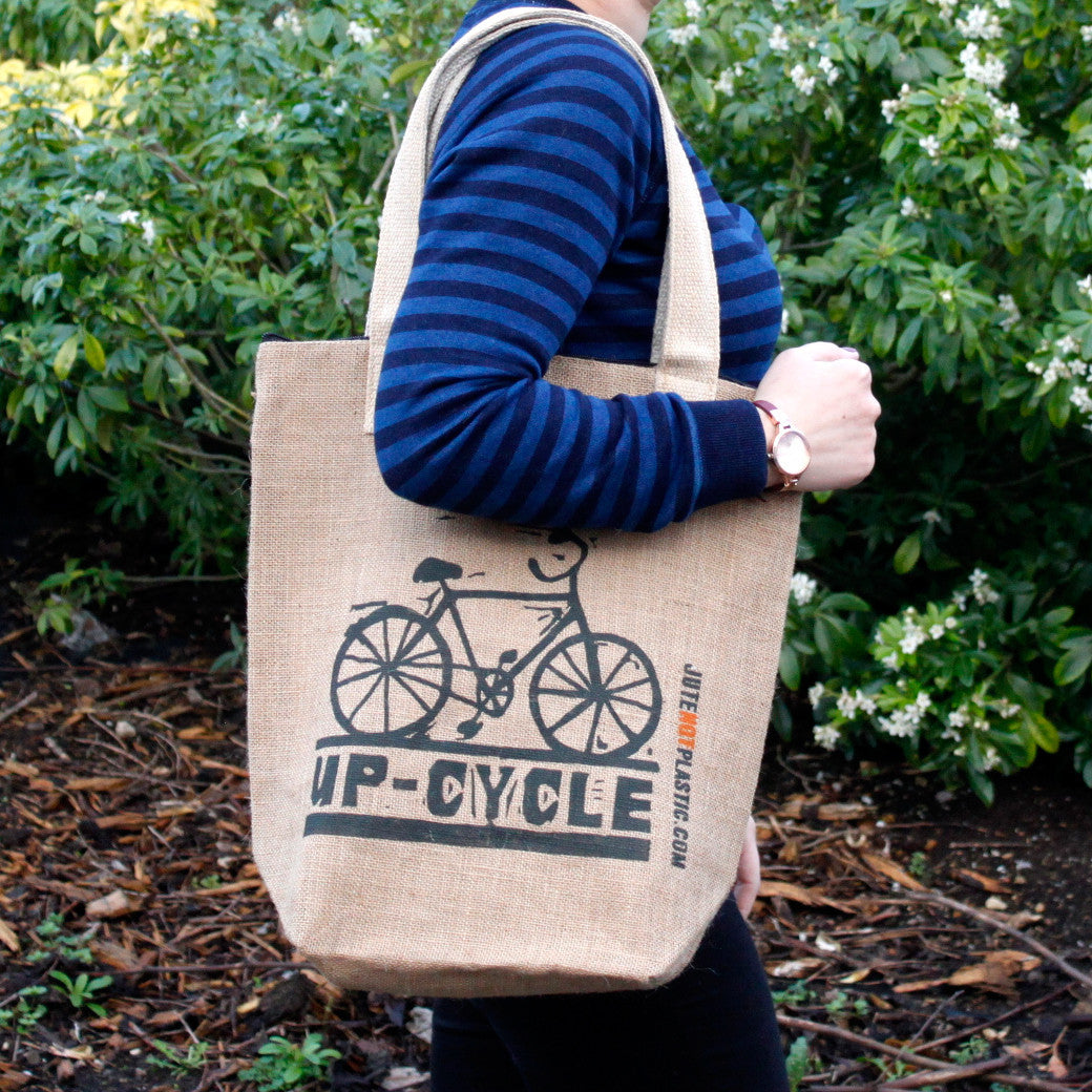 Ecological yute pocket - Bicycle - (4 designs available)