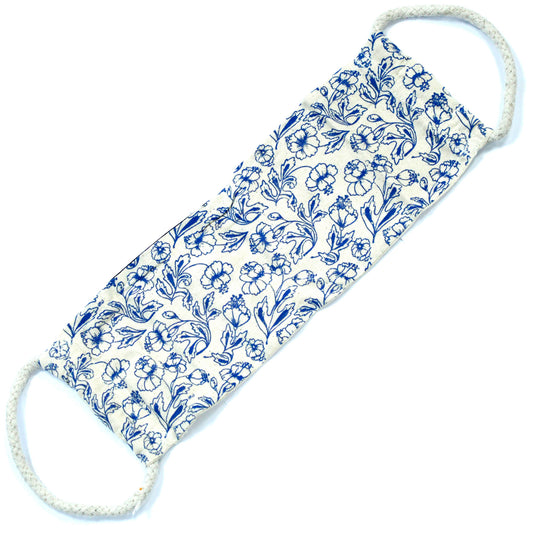 Natural Cotton Wheat Bags - Blue