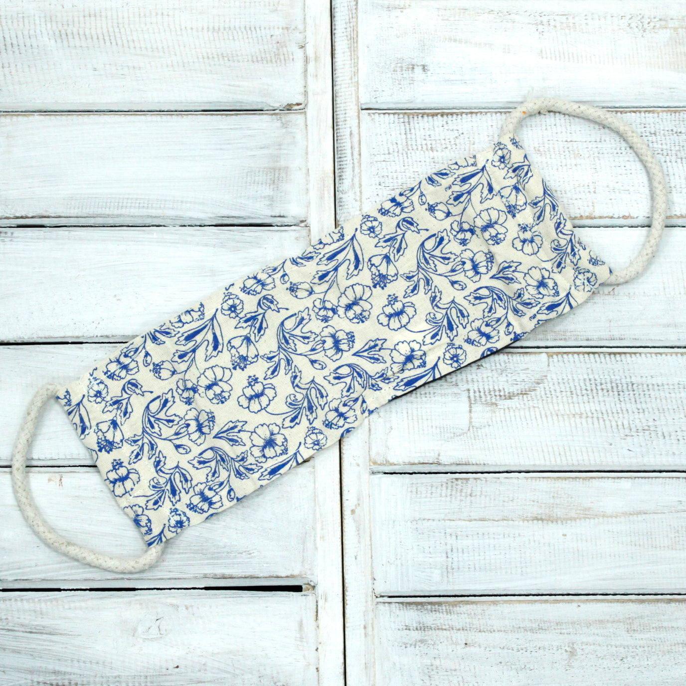 Natural Cotton Wheat Bags - Blue