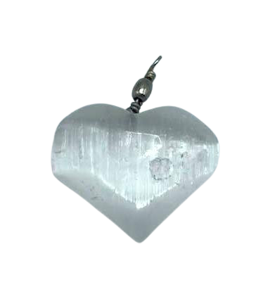 Selenite Heart Necklace