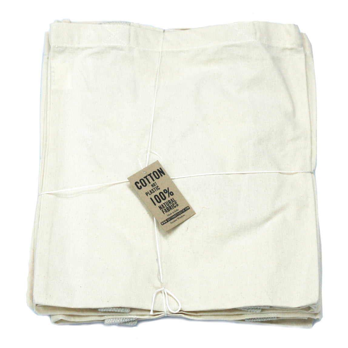 Lrg Natural Cotton Pocket 38x42cm