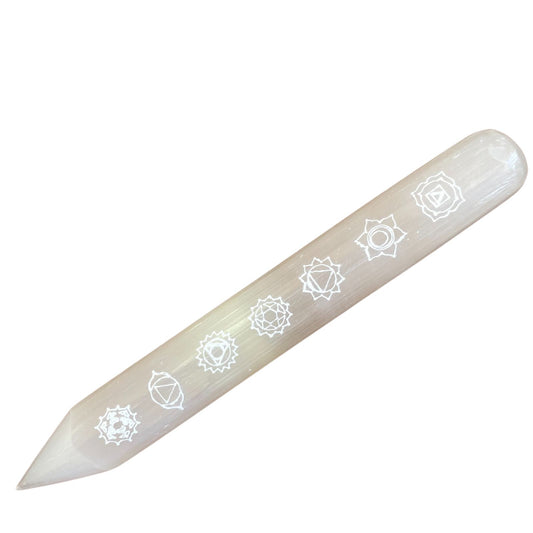 Selenite Varita - 16 cm (Extreme Point) 7 Chakra