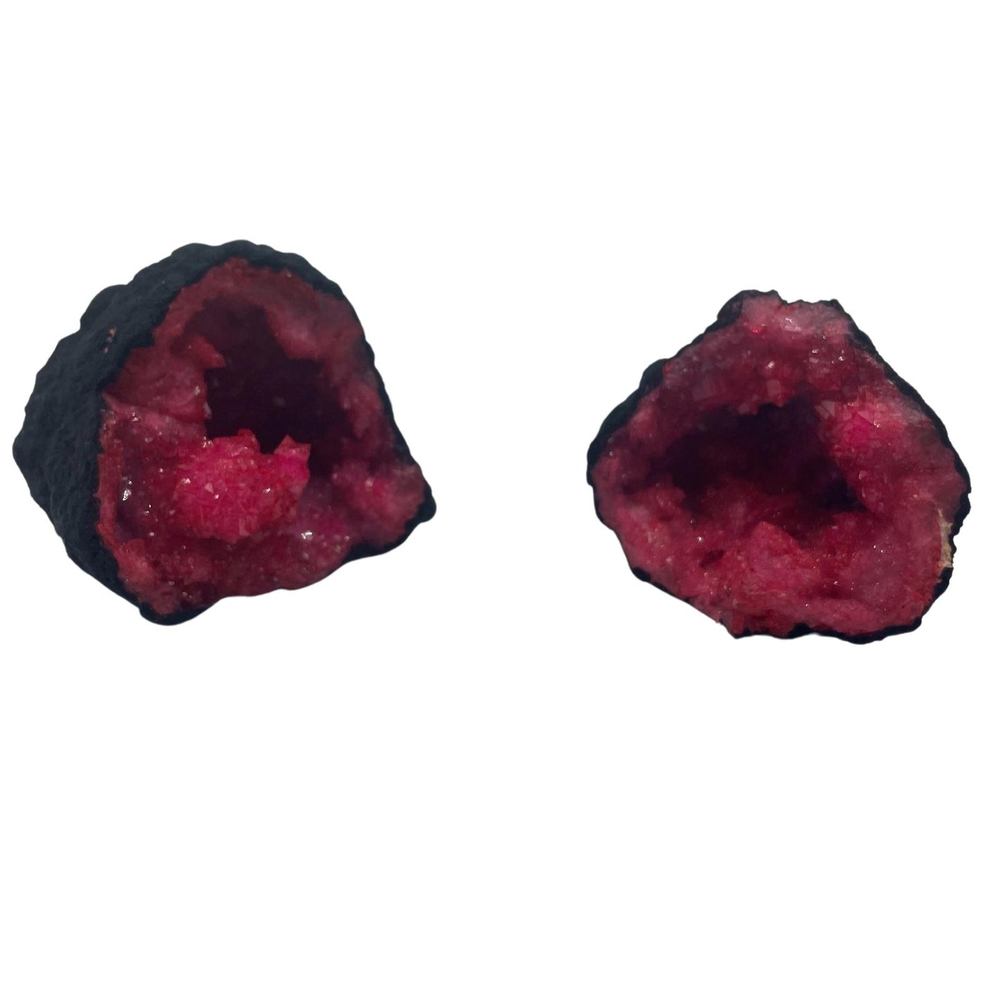 Colored calcite geodes - Piedra Negra - Red Dark