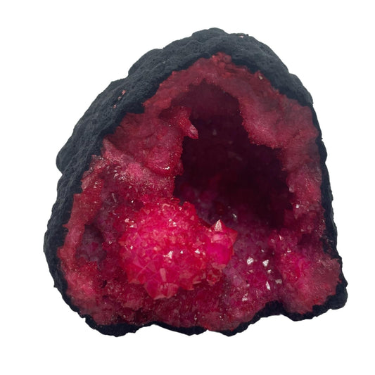 Colored calcite geodes - Piedra Negra - Red Dark