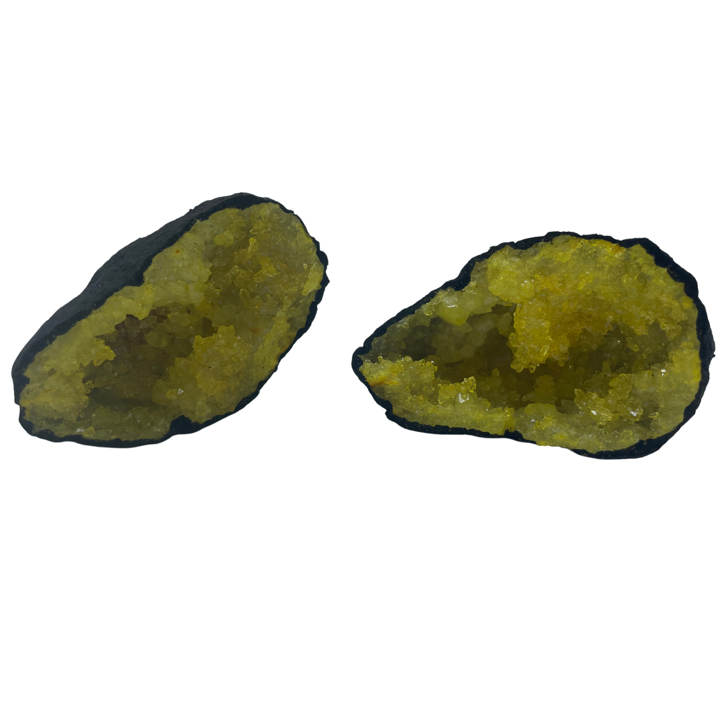 Géodes de calcite colorées - Piedra Negra - Amarillo