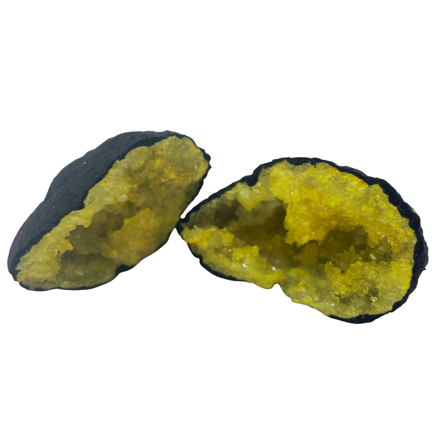 Colored calcite geodes - Piedra Negra - Amarillo