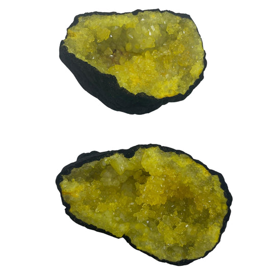 Géodes de calcite colorées - Piedra Negra - Amarillo