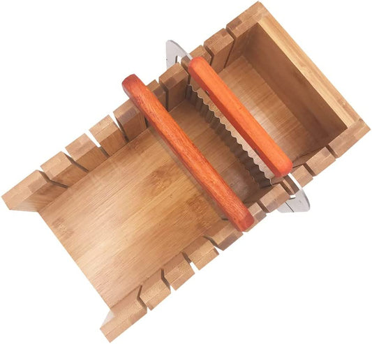 Wooden jabon cutter set - Wavy and straight cutter