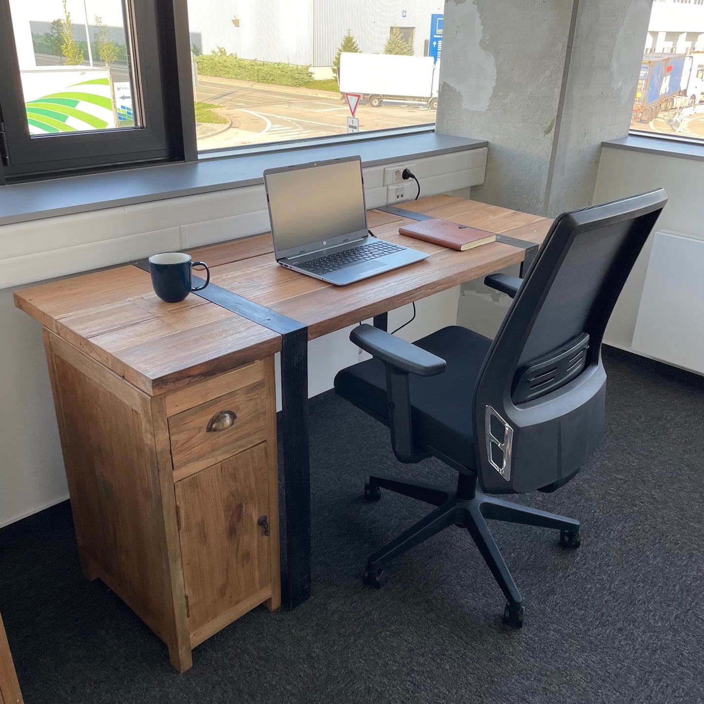 Table de bureau 160x60x75cm (Cajonera non incluse)