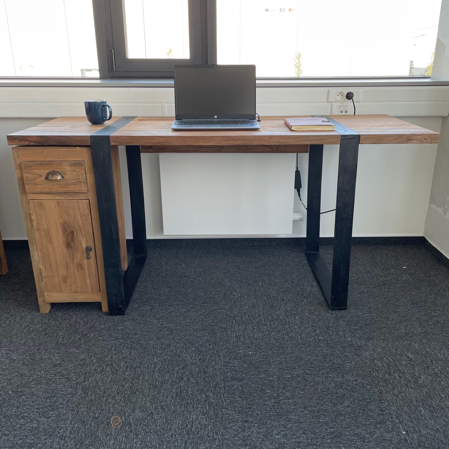 Table de bureau 160x60x75cm (Cajonera non incluse)