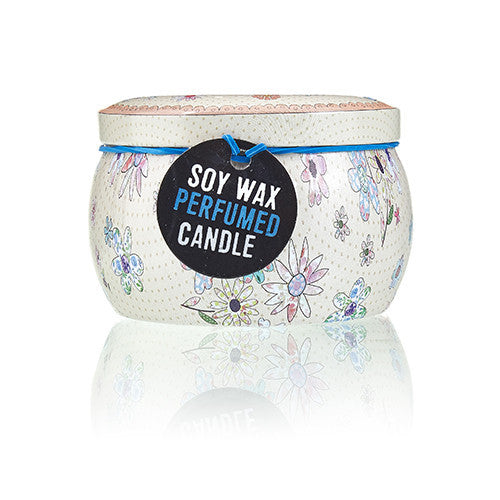 Artistic candle from Hojalata - Friendly messages - Parma Violet