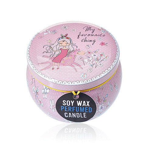 Artistic candle from Hojalata - Friendly messages - Parma Violet