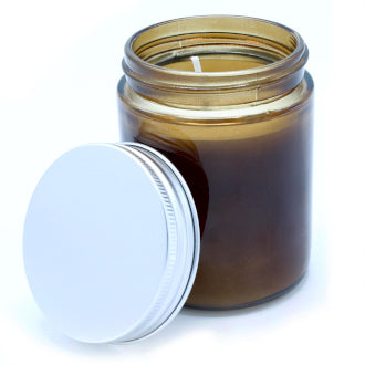 Aromatherapy candle without label - positive vibrations