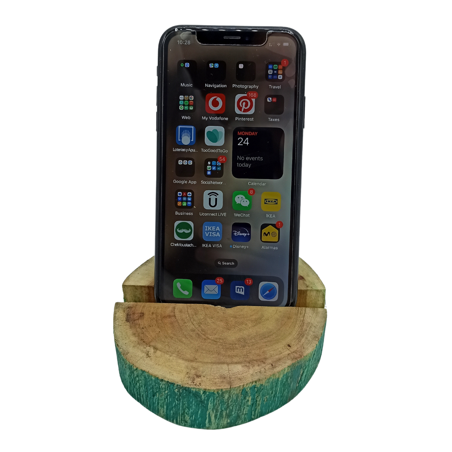 Support de téléphone en bois Gamal Lrg - Greenwash