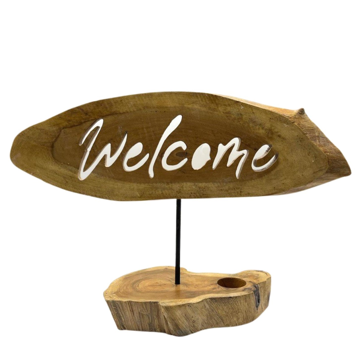 Letrero candle holders - Welcome