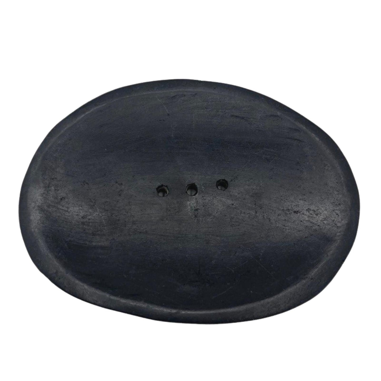 Oval Black Marble Jabonera