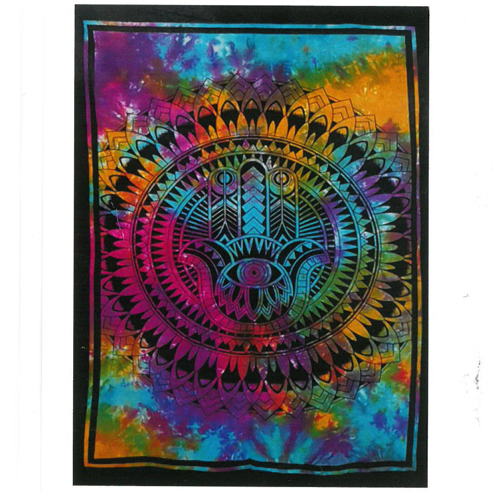 Cotton wall art - Hamsa hand