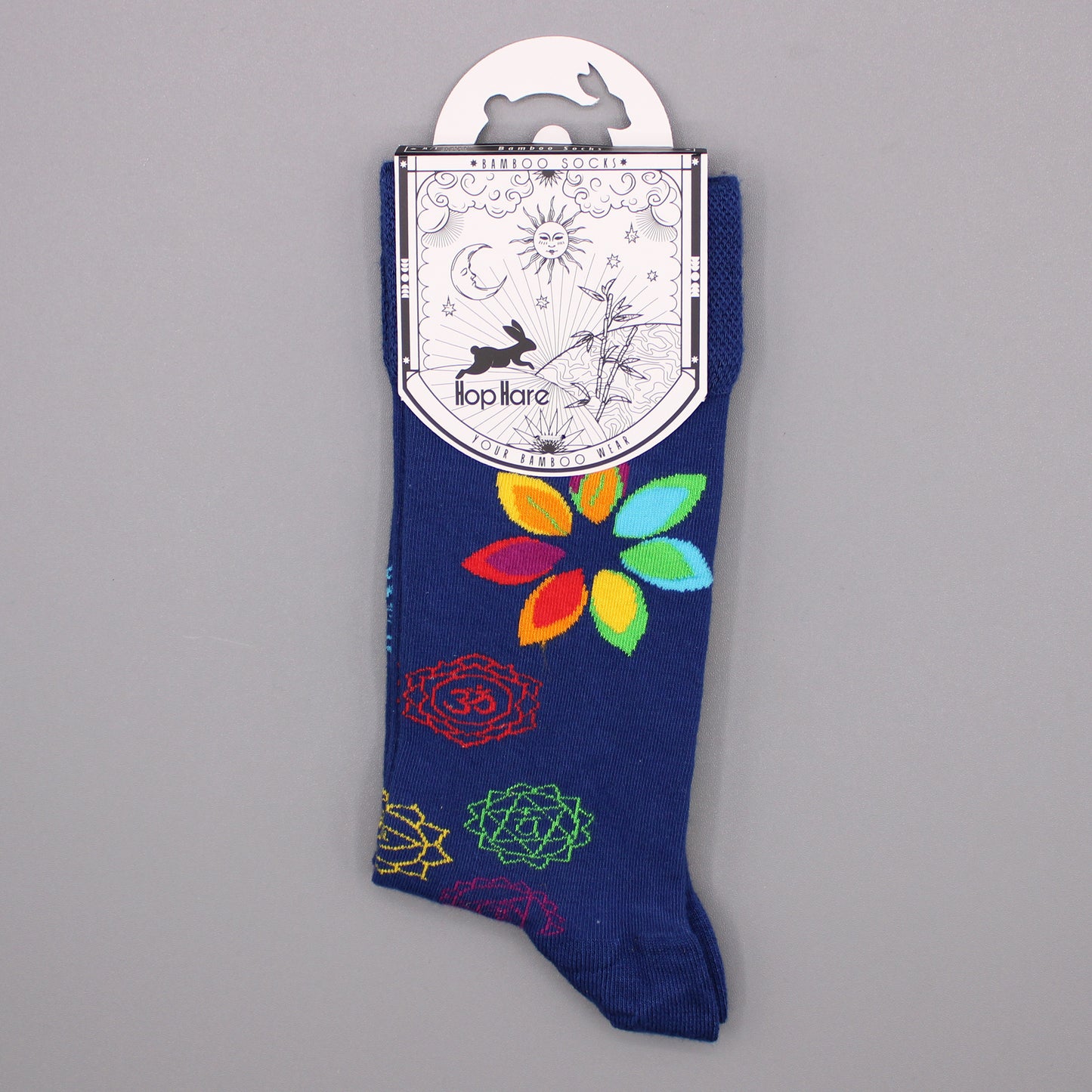 Calcetines Hop Hare Bamboo (S/M) - Rainbow Chakra