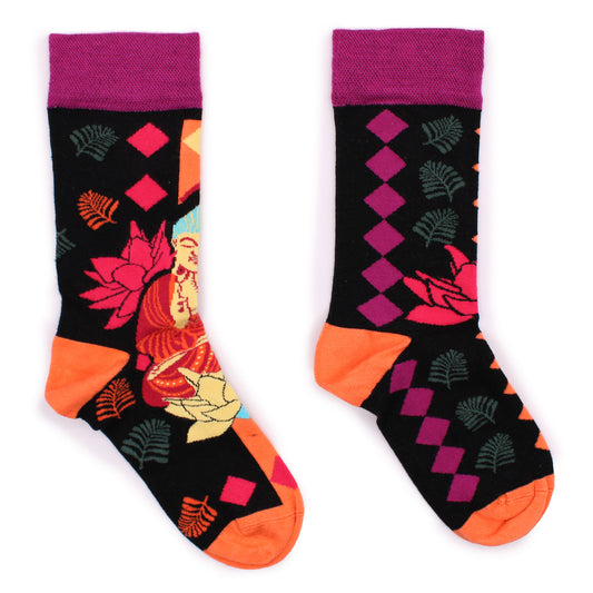 Bottines en bambou Hop Hare (S/M) - bouddha et lotus rose