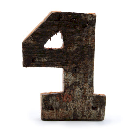 Rustic crust number - "4" (12) - Small 7cm