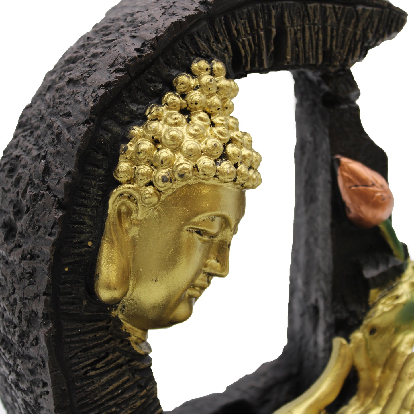 Dessert water fountain - 30 cm - Golden Buddha and lotus