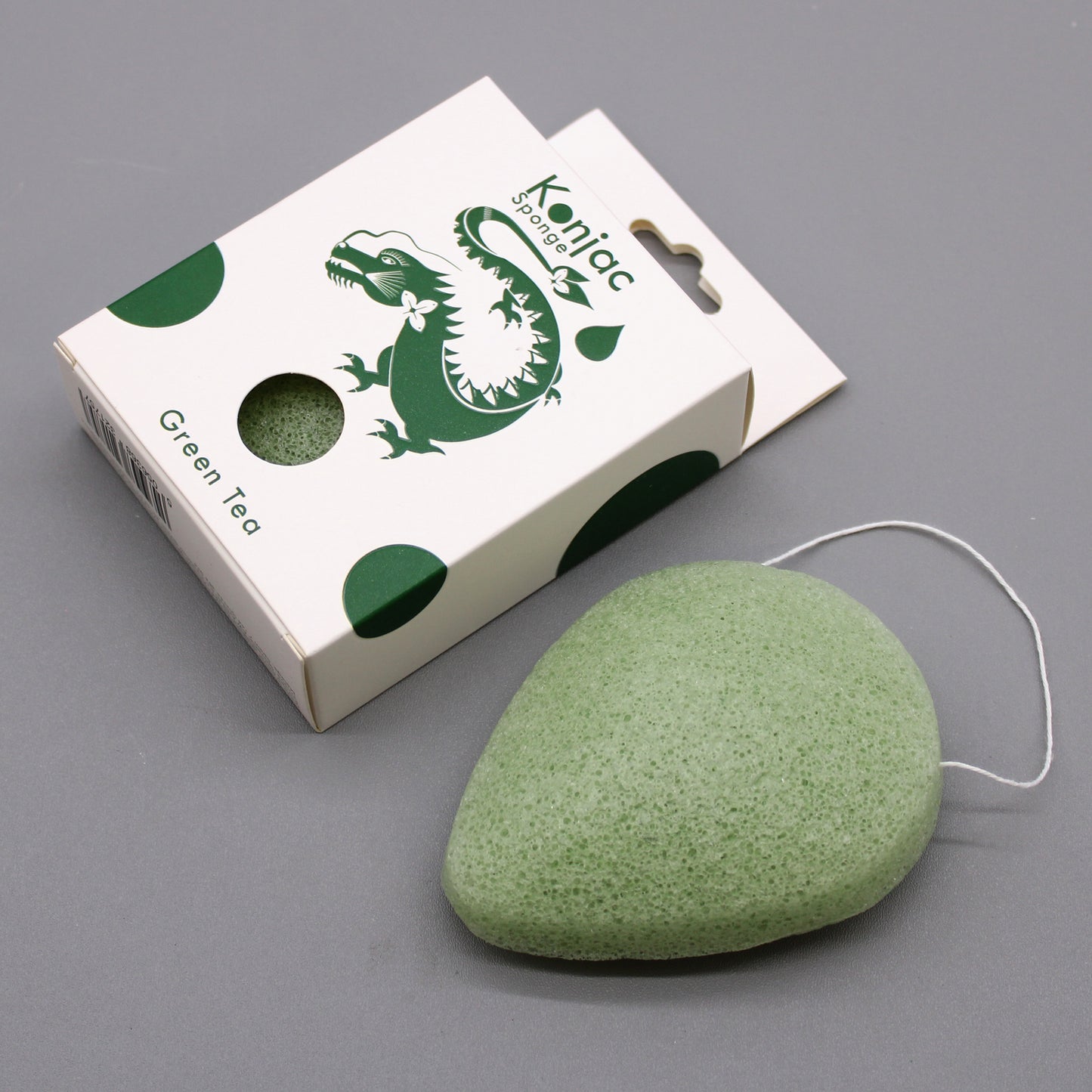 Konjac Facial Sponge - Green Teal - Protective