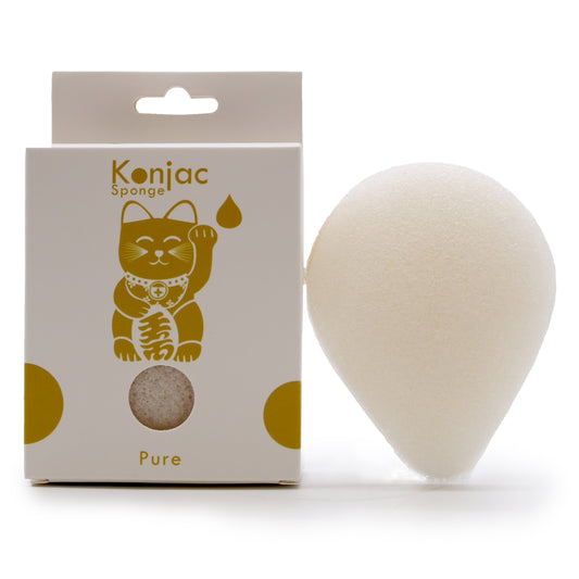 Éponge Konjac Visage - Naturelle - Skin Sensibles