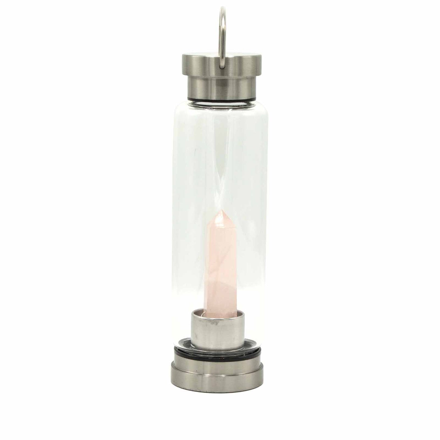 Mineral in Bottle - Rejuvenating Pink Quartz - Obelisk