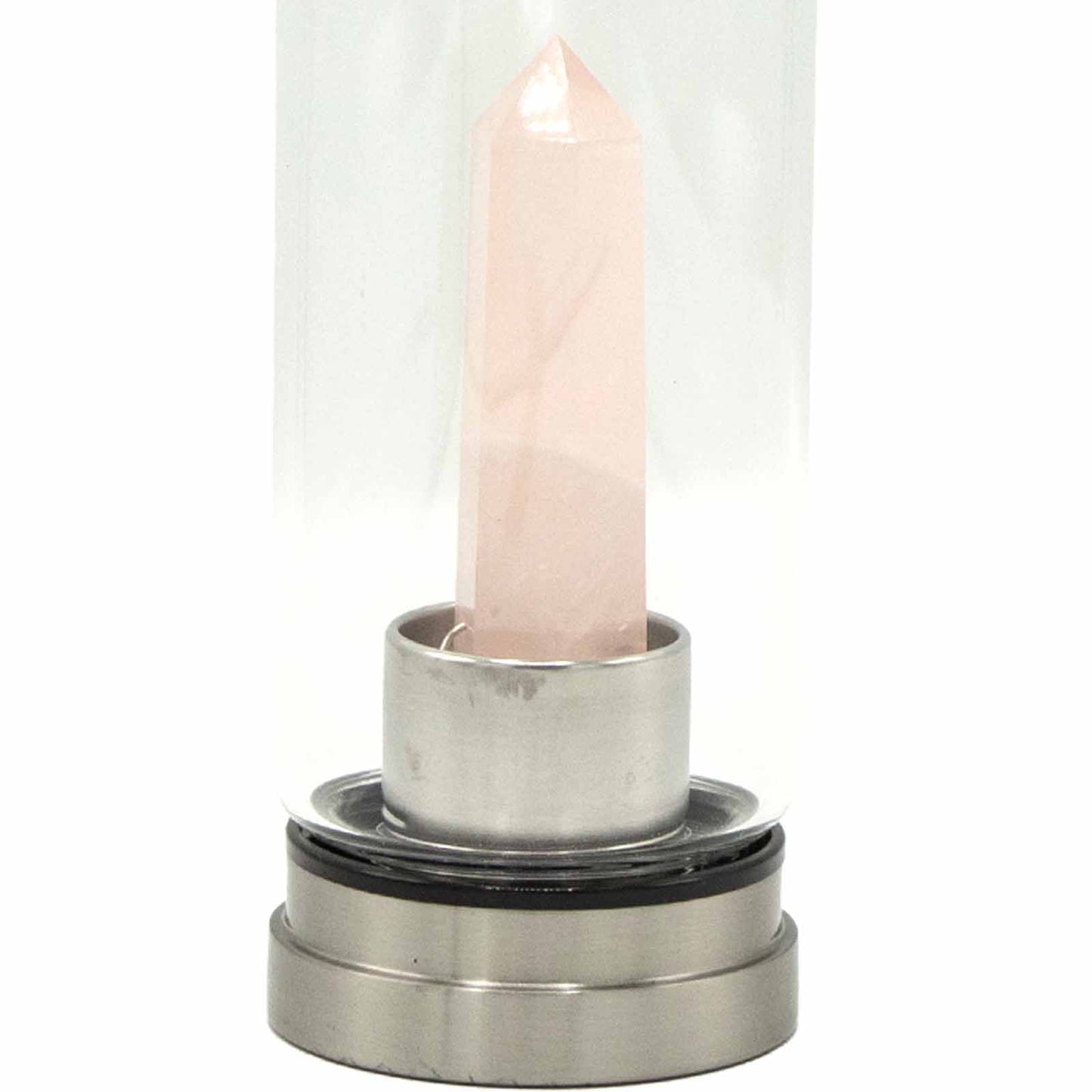 Mineral in Bottle - Rejuvenating Pink Quartz - Obelisk