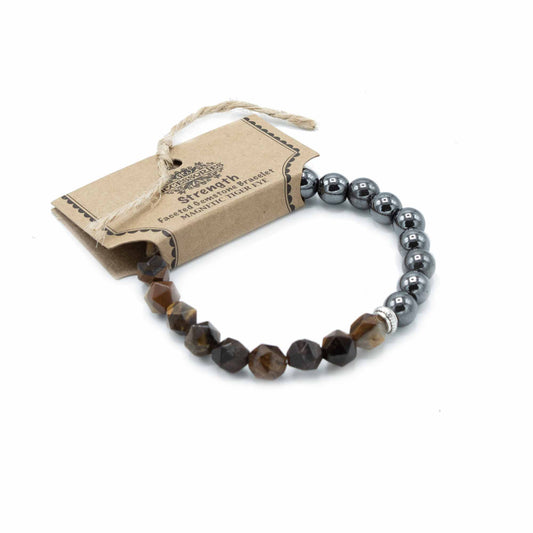 Tallada Precious Stone Bracelet - Magnetic Tiger Eye