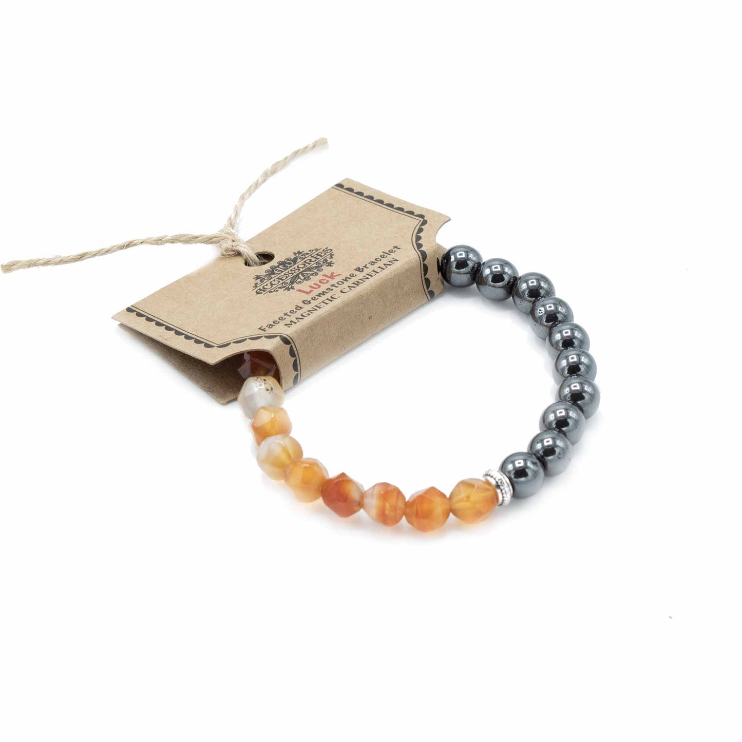 Tallada Precious Stone Bracelet - Magnetic Cornalina