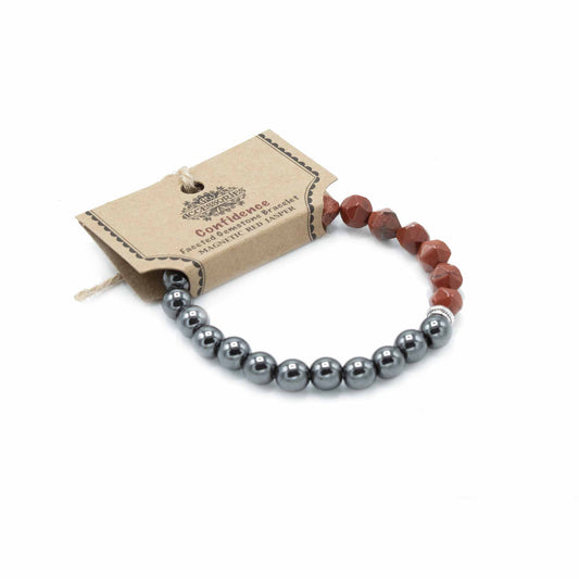 Tallada Precious Stone Bracelet - Magnetic Red Jasper