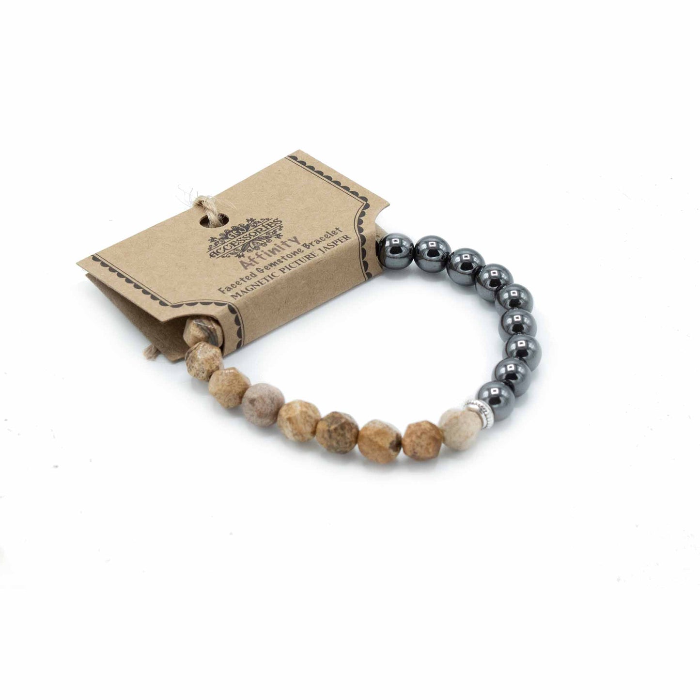 Tallada Precious Stone Bracelet - Magnetic Rayado Jasper