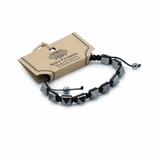 Hematite Shamballa Magnetic Bracelet - Tachuelas