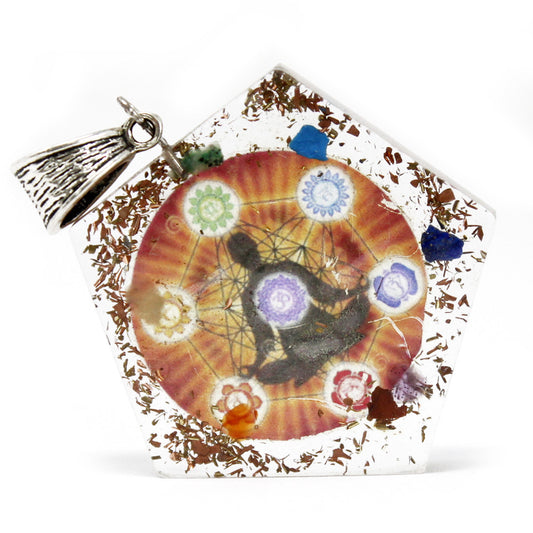 Orgonite Necklace - Pentagon Chakra